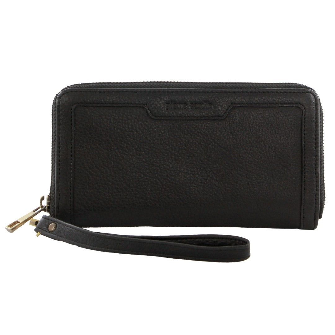 Pierre Cardin Leather Zip around wallet w Wristlet Dragkedja Runt Plånbok Dam Turkos | IRENYK968