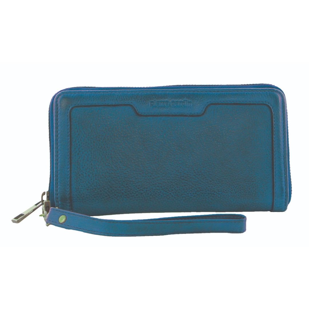 Pierre Cardin Leather Zip around wallet w Wristlet Medium Wallets Dam Ljusturkos | IGJHQV178