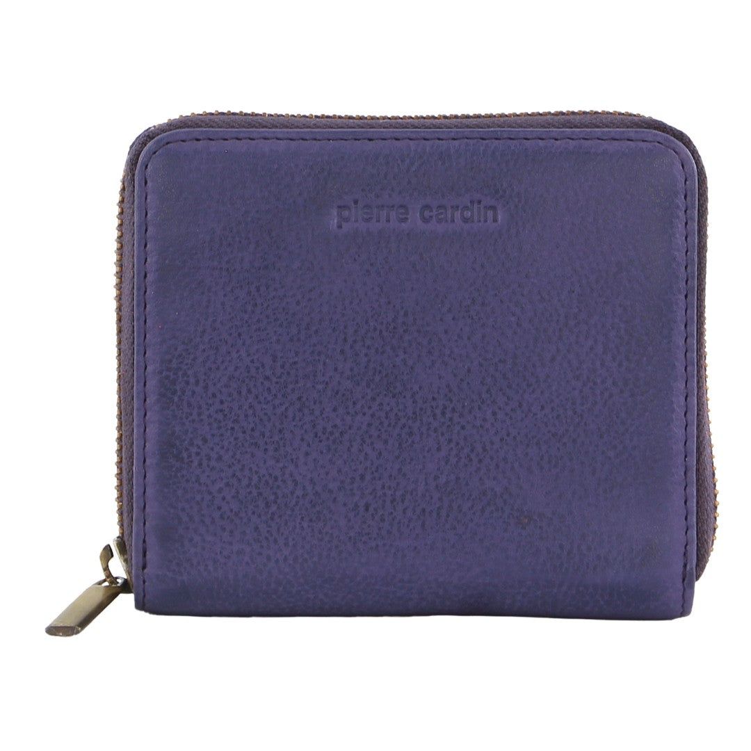 Pierre Cardin Leather Zip around wallet Dragkedja Runt Plånbok Dam Rosa | UVLHYZ741