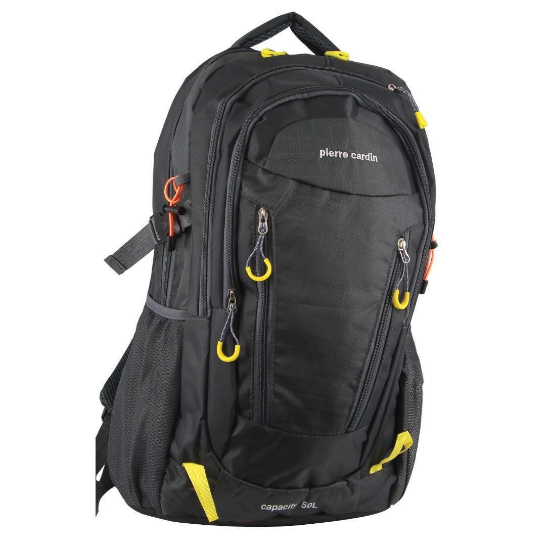 Pierre Cardin Nylon Adventure Travel & Sport Large Backpack Reseryggsäck Travel Grå | NLCKWX725