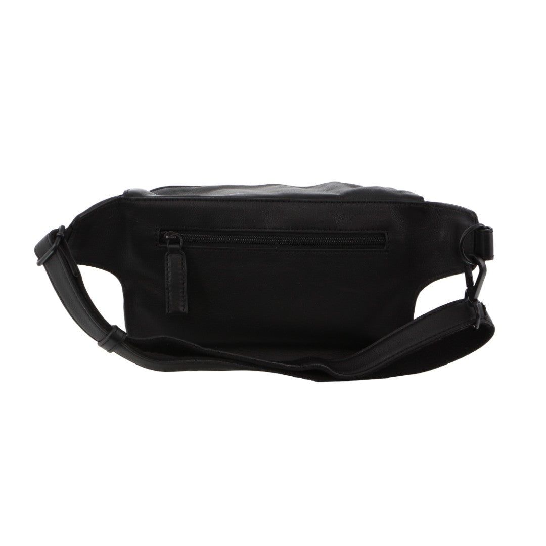 Pierre Cardin Pirre Cardin Leather 3-Way Sling Bag Crossbody Väska Herr Svarta | KAFCEZ851