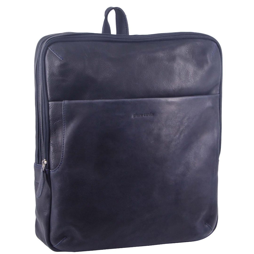 Pierre Cardin Rustic Leather Backpack Ryggsäckar Herr Bruna | RYNVPE850
