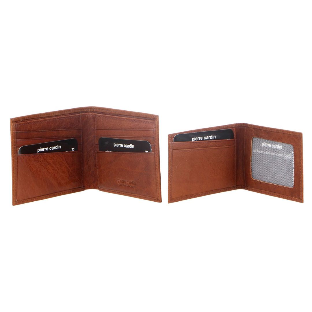 Pierre Cardin Rustic Leather Bi-Fold Wallet Bi-Fold Wallets Herr Bruna | JQIRUN861