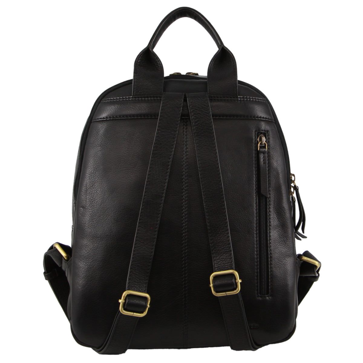 Pierre Cardin Rustic Leather Business Backpack Computer Bag Ryggsäckar Dam Svarta | DTIPME601