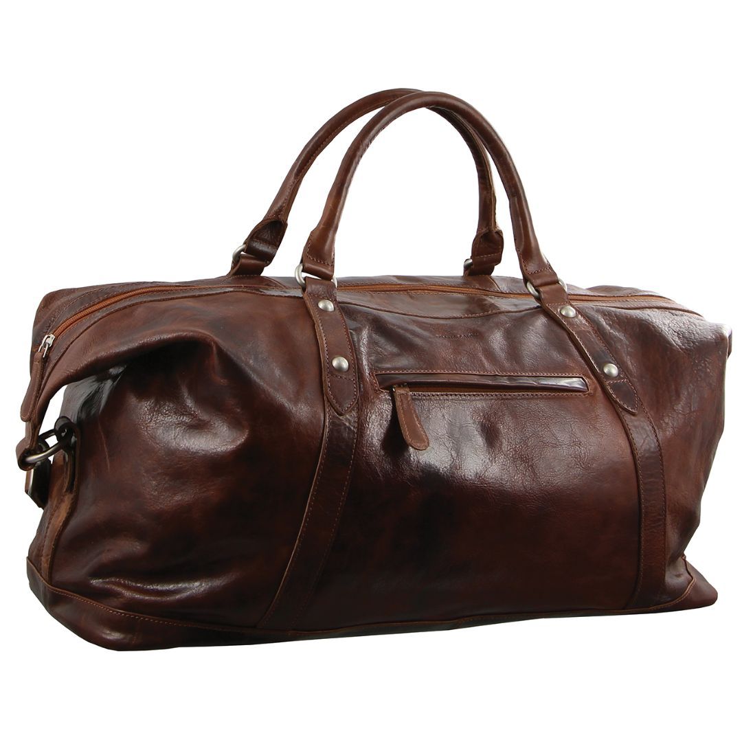Pierre Cardin Rustic Leather Business Overnight Bag Overnight Bags Herr Bruna | ZXATFU729
