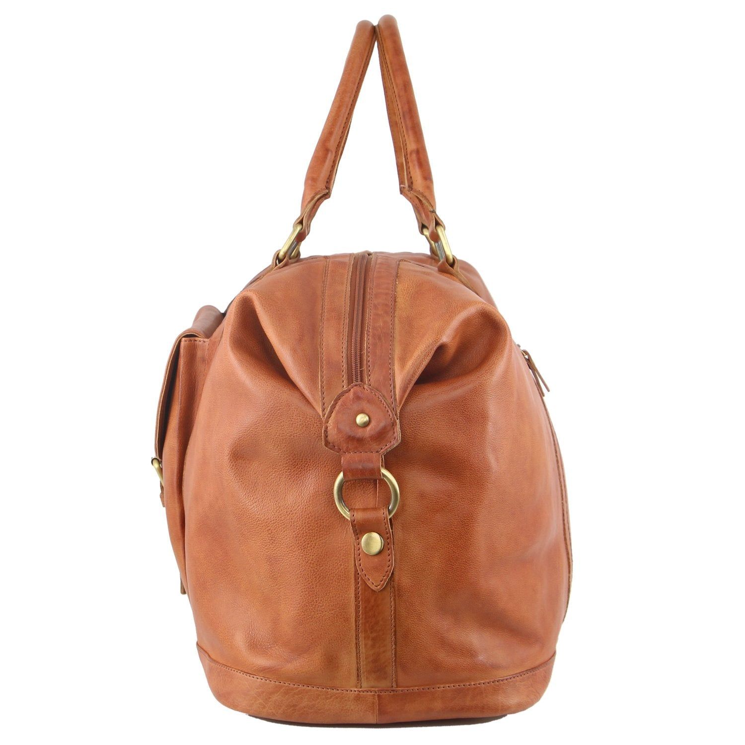 Pierre Cardin Rustic Leather Business Overnight Bag Overnight Bags Herr Bruna | QXBKPT356