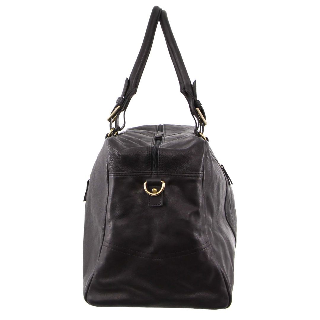 Pierre Cardin Rustic Leather Business Overnight Bag Overnight Bags Travel Svarta | NPUSJO218