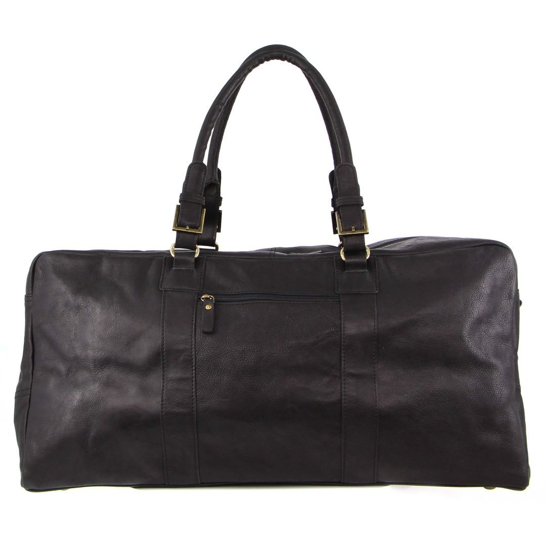 Pierre Cardin Rustic Leather Business Overnight Bag Overnight Bags Travel Svarta | NPUSJO218