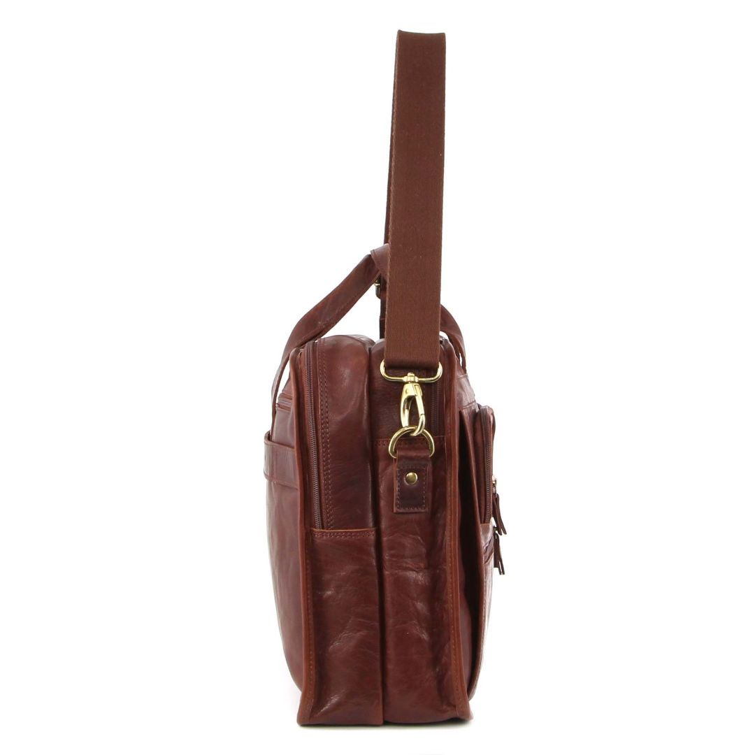 Pierre Cardin Rustic Leather Computer Bag Business Computer Bags Herr Bruna | EGNQWI158