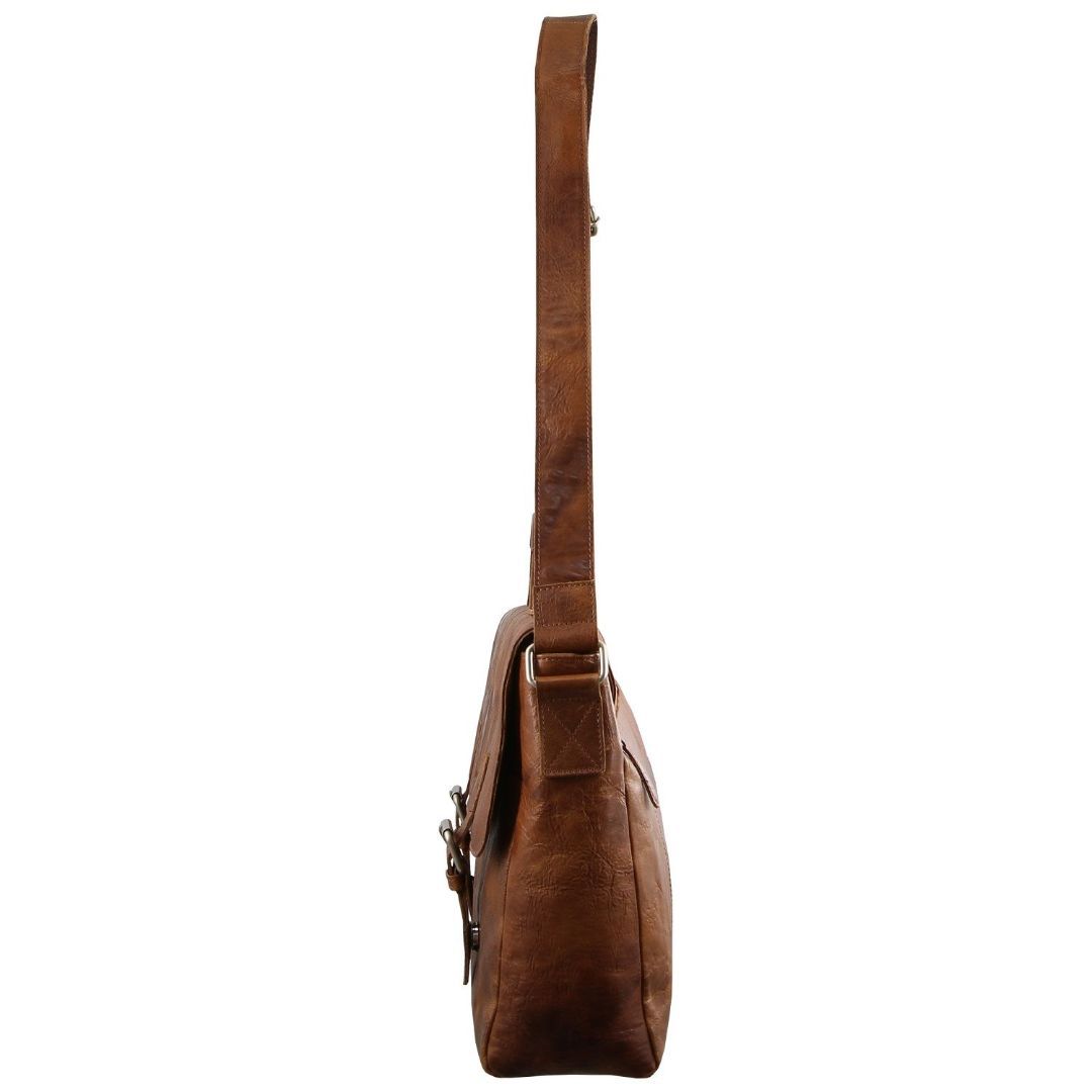 Pierre Cardin Rustic Leather Computer Bag Laptop Travel Bruna | DMKNCH164