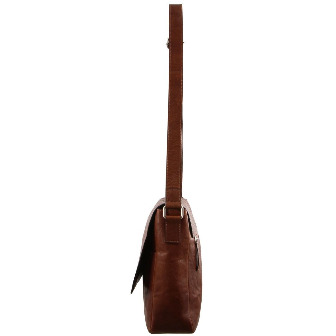 Pierre Cardin Rustic Leather Computer Messenger Bag Messenger Väska Herr Bruna | BSNYRT230