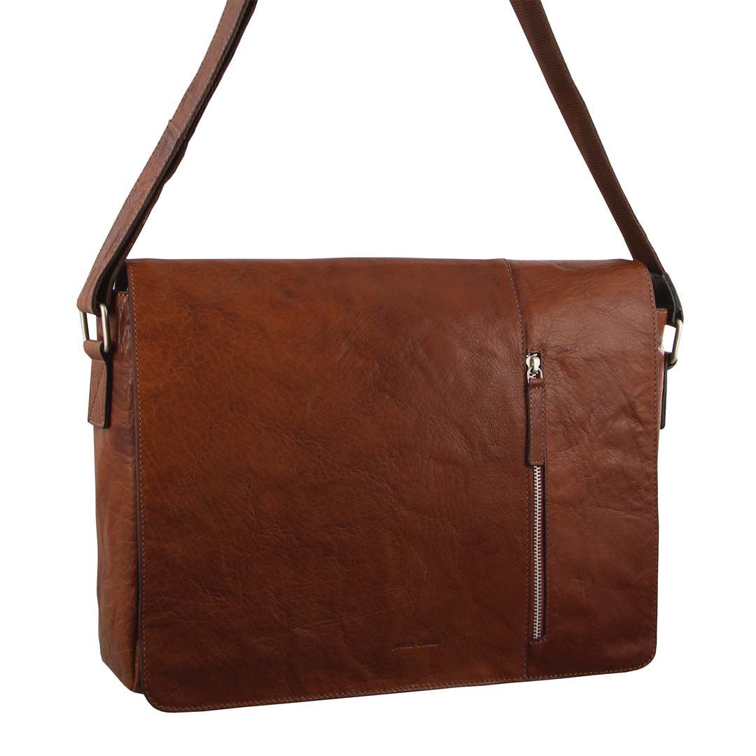 Pierre Cardin Rustic Leather Computer Messenger Bag Business Computer Bags Herr Bruna | LEBONH418