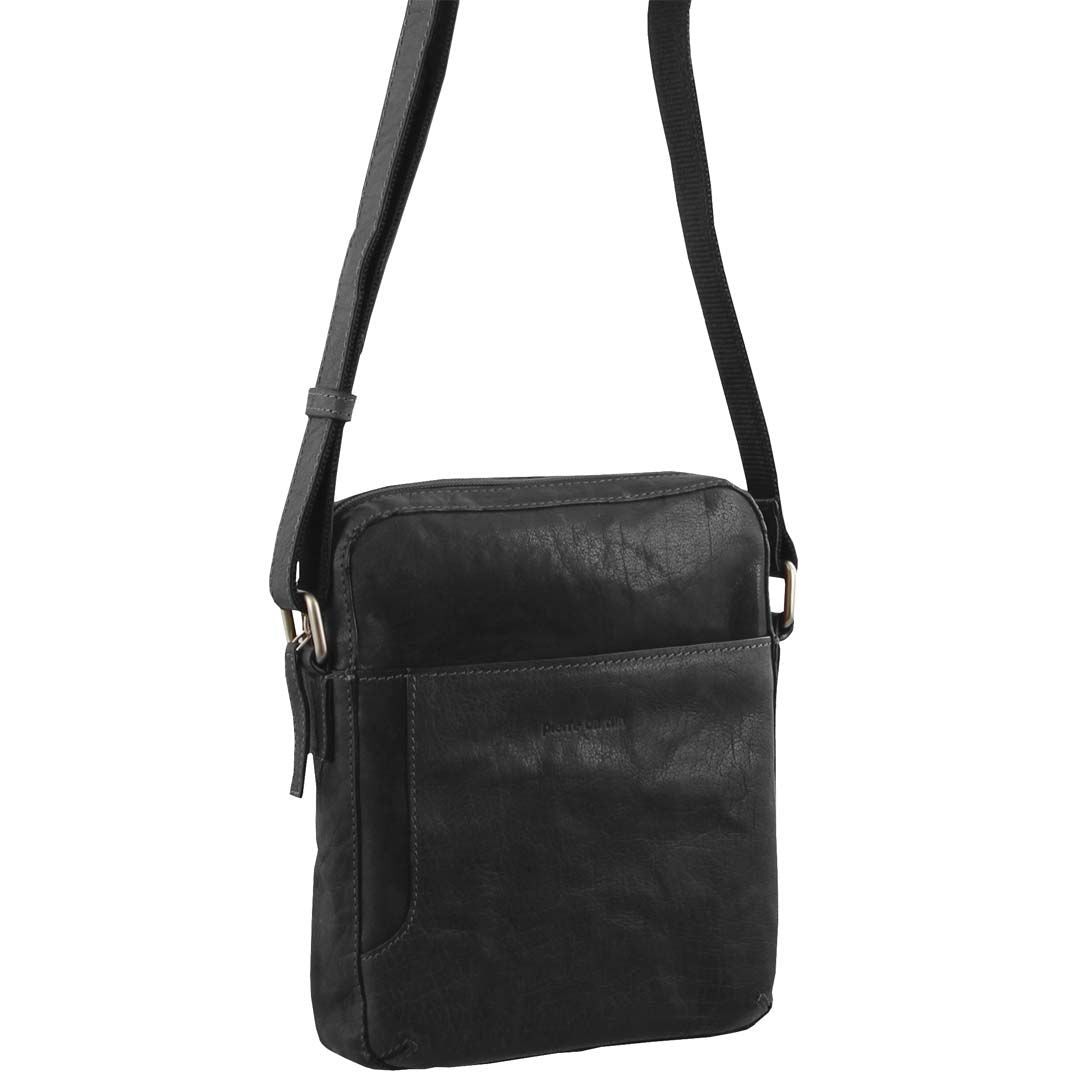 Pierre Cardin Rustic Leather Cross Body Tablet Bag Tablet Bags Herr Bruna | HBEXRN012