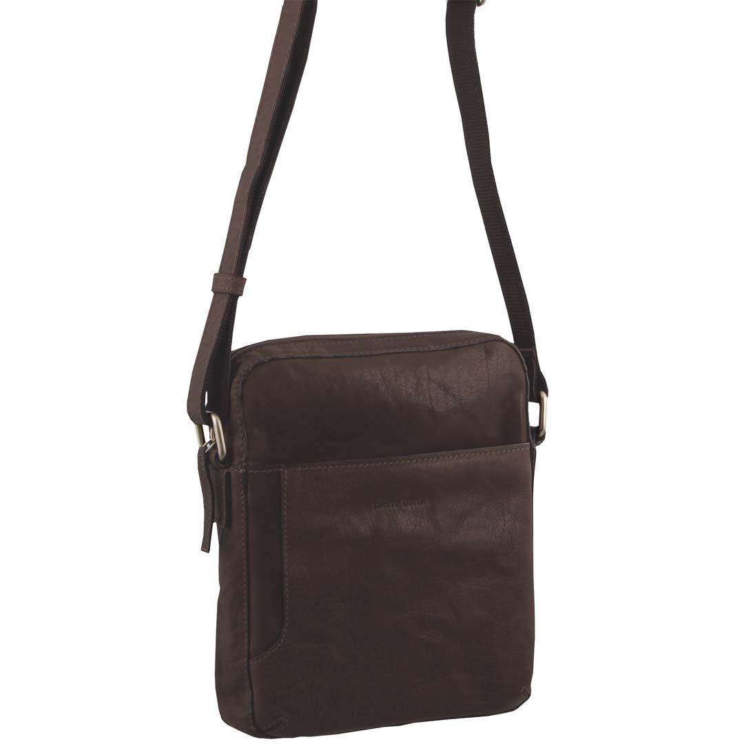 Pierre Cardin Rustic Leather Cross Body Tablet Bag Tablet Bags Herr Bruna | HBEXRN012