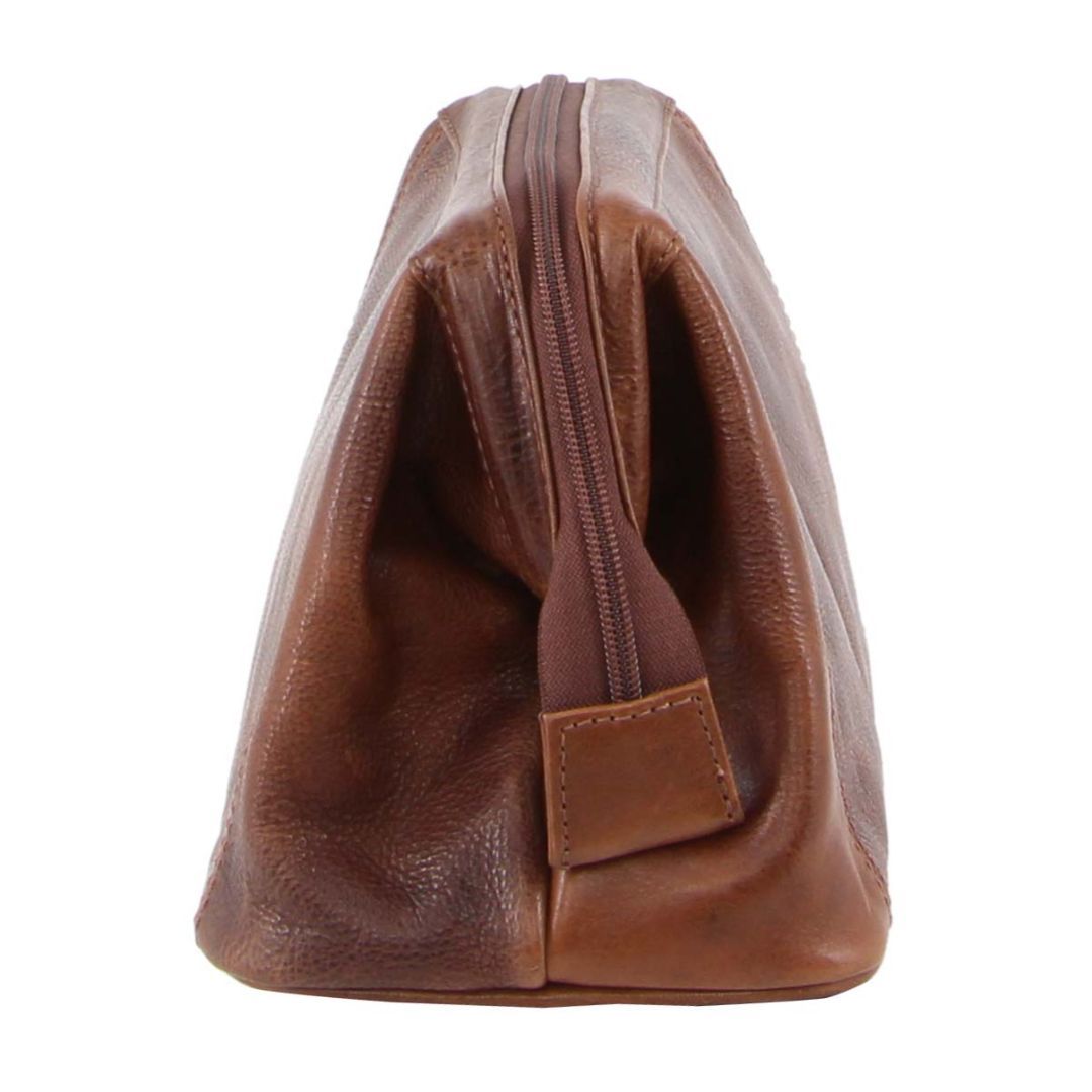 Pierre Cardin Rustic Leather Toiletry Bag Organiser Bags & Folios Herr Bruna | BGCHLS409