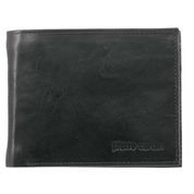 Pierre Cardin Rustic Leather Tri-Fold Wallet Trefaldig Plånbok Herr Svarta | DAXUSM390
