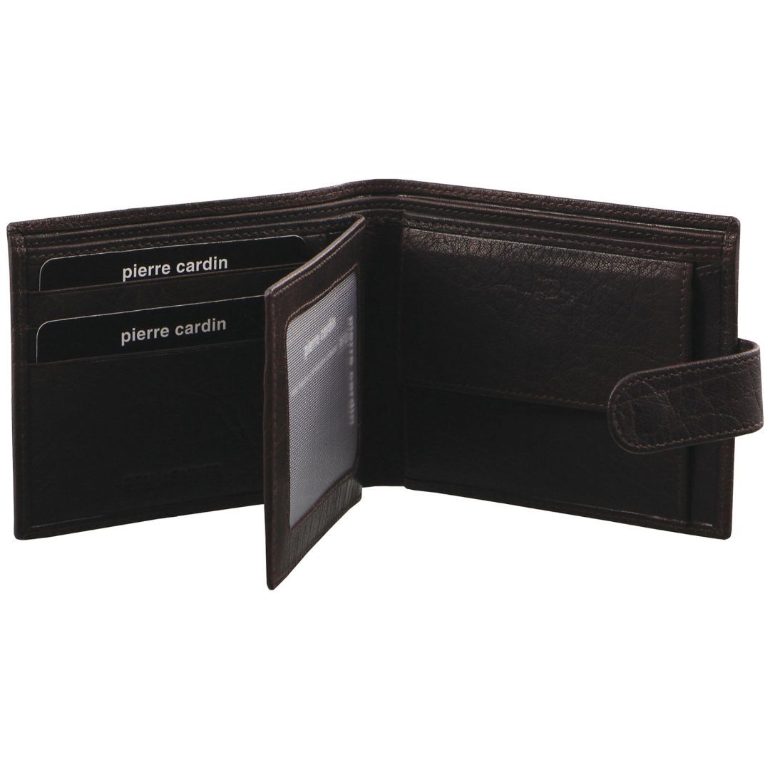 Pierre Cardin Rustic Leather Wallet Tab Wallets Herr Bruna | GXAHUI152