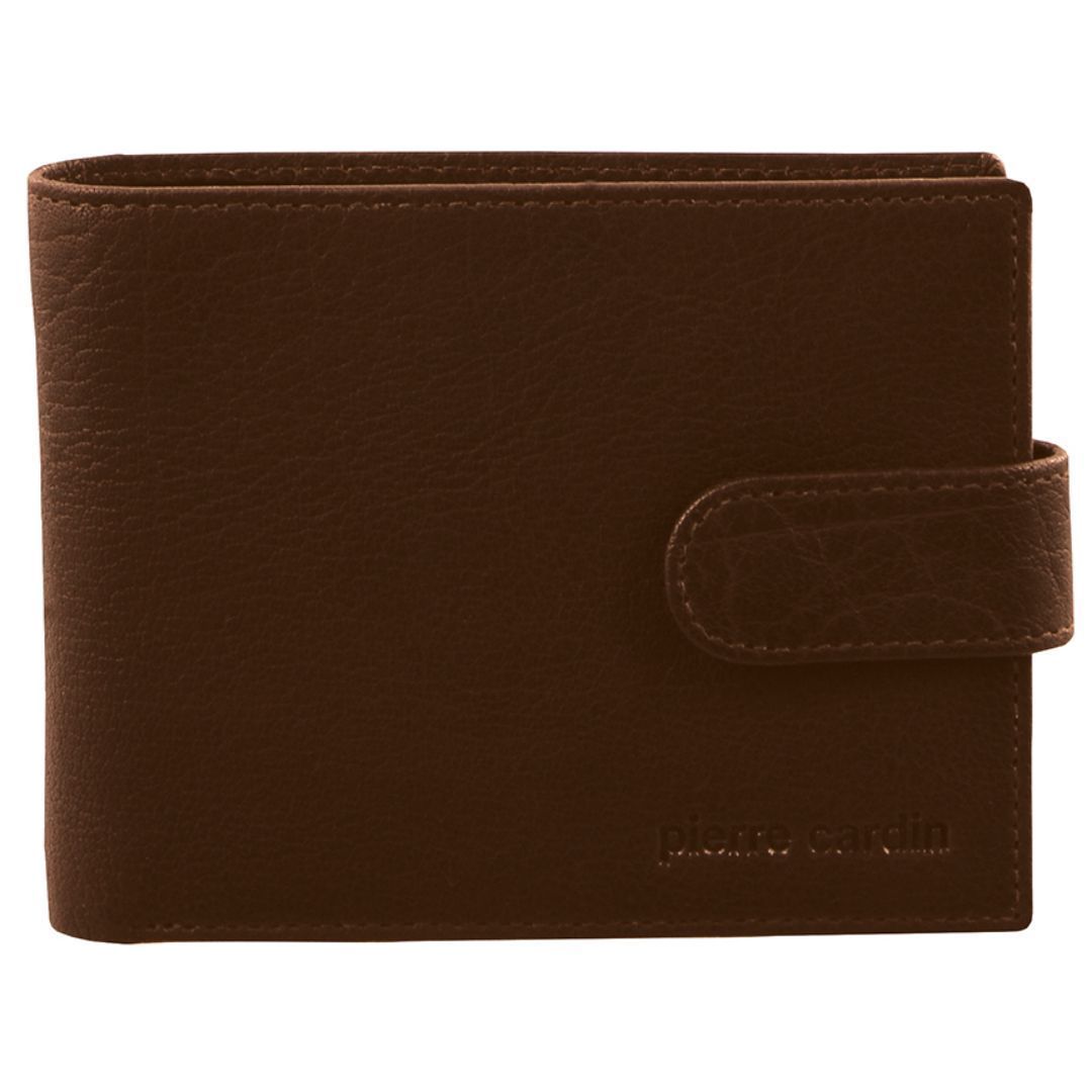Pierre Cardin Rustic Leather Wallet Tab Wallets Herr Svarta | DMJYRT095