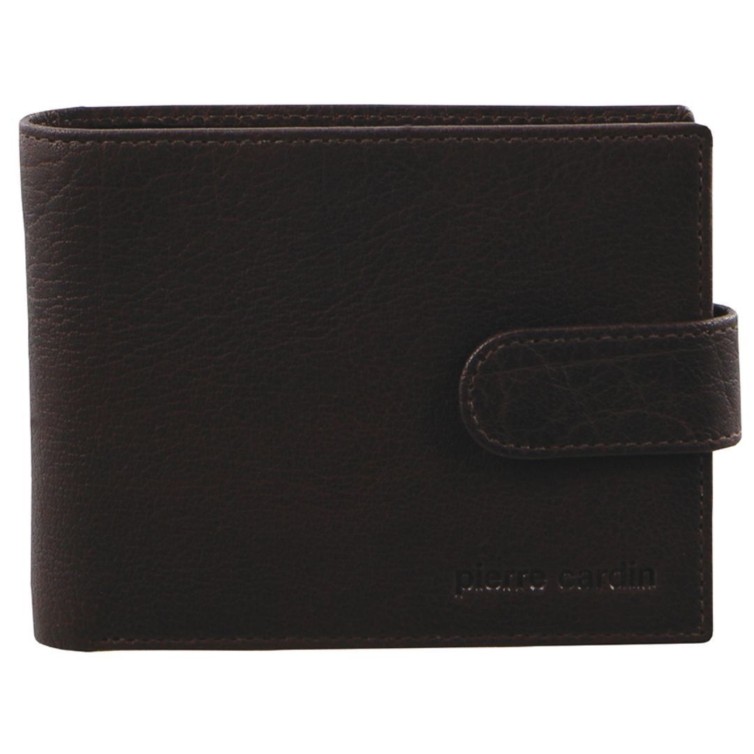 Pierre Cardin Rustic Leather Wallet Tab Wallets Herr Svarta | DMJYRT095