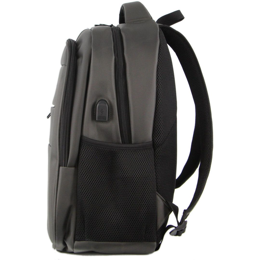 Pierre Cardin Travel & Business Backpack with Built-in USB Port Laptop Travel Grå | GTURMX237