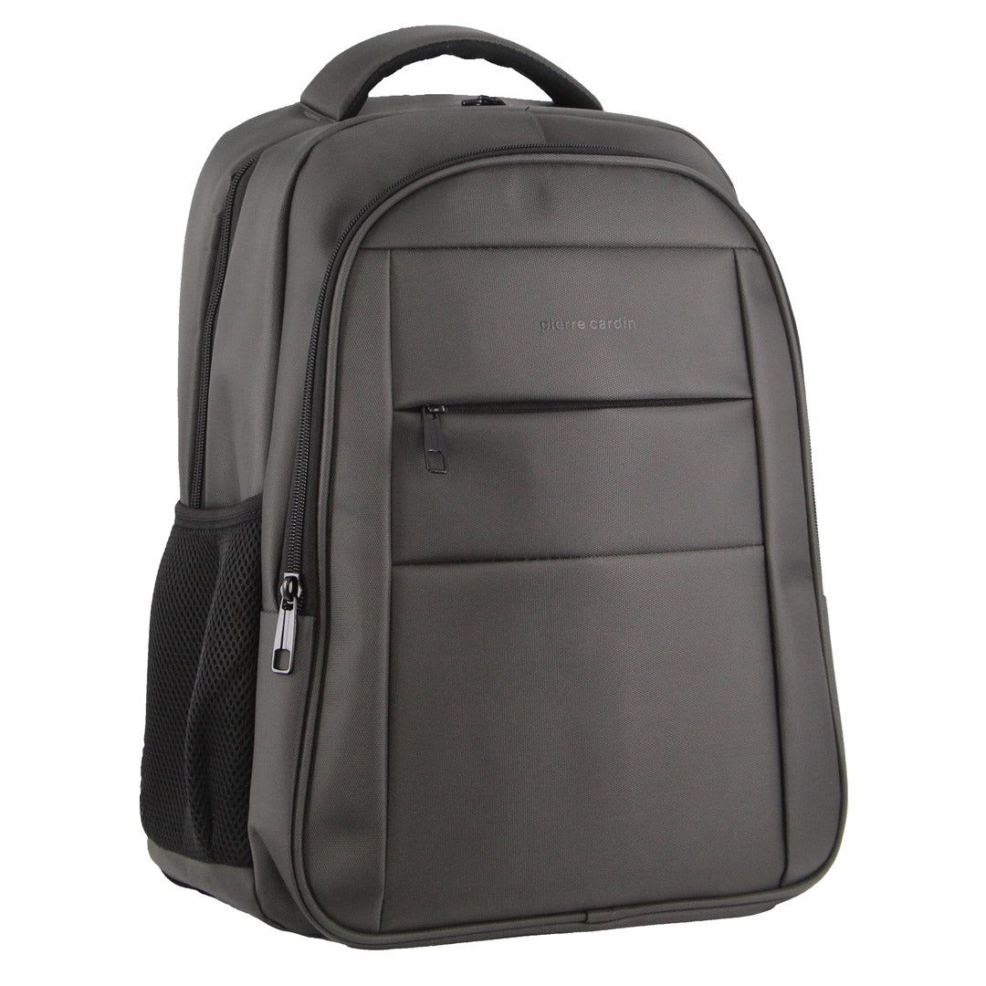 Pierre Cardin Travel & Business Backpack with Built-in USB Port Laptop Travel Grå | GTURMX237