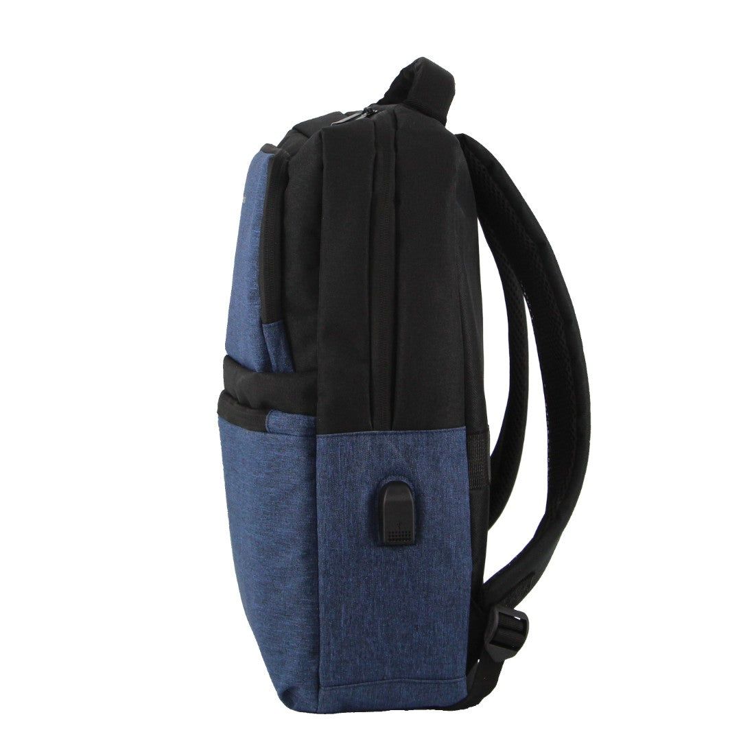 Pierre Cardin Travel & Business Backpack with Built-in USB Port Reseryggsäck Travel Marinblå | DFALCO091