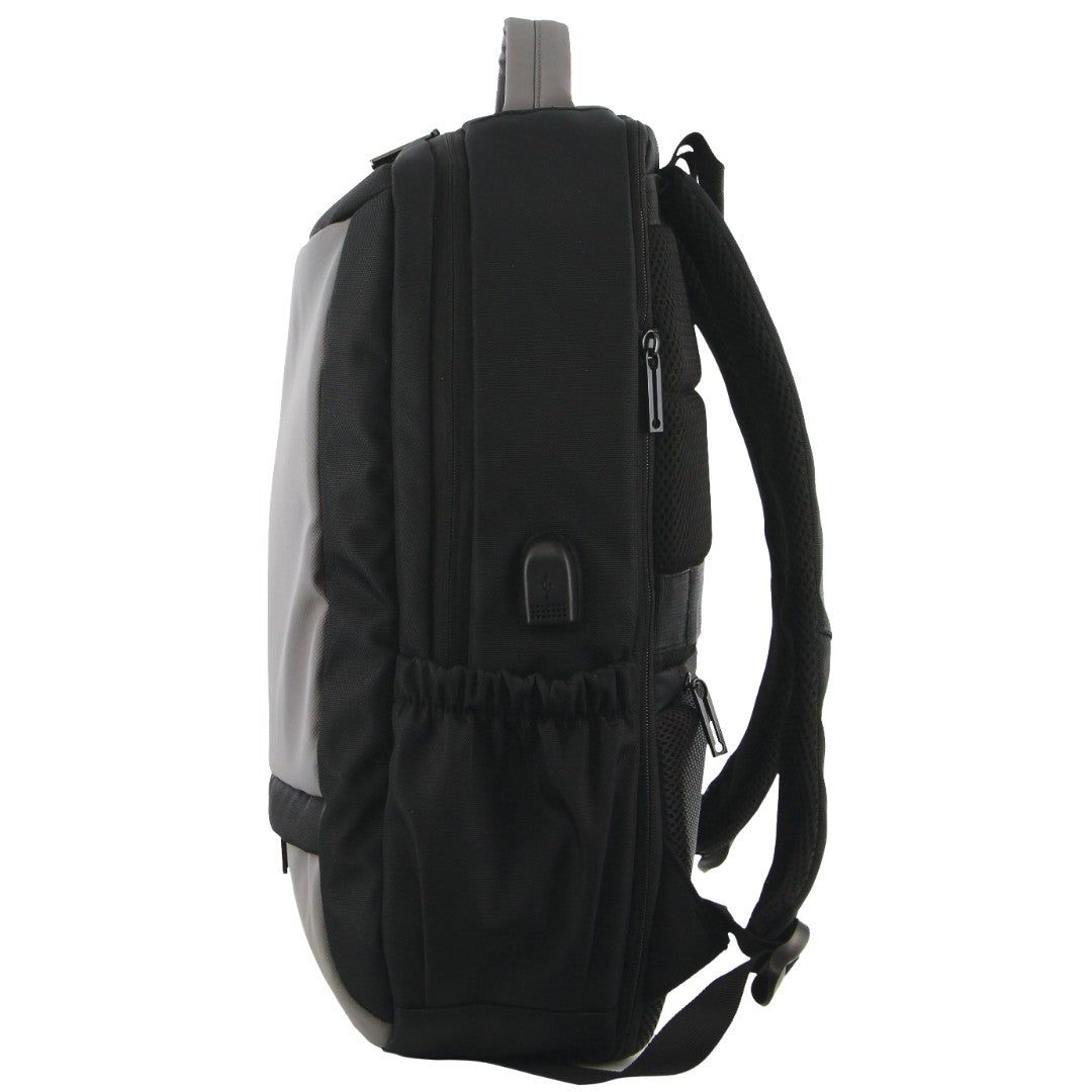 Pierre Cardin Travel & Business Backpack with Built-in USB Port Business Computer Bags Herr Mörkgrå | XLZQNG273