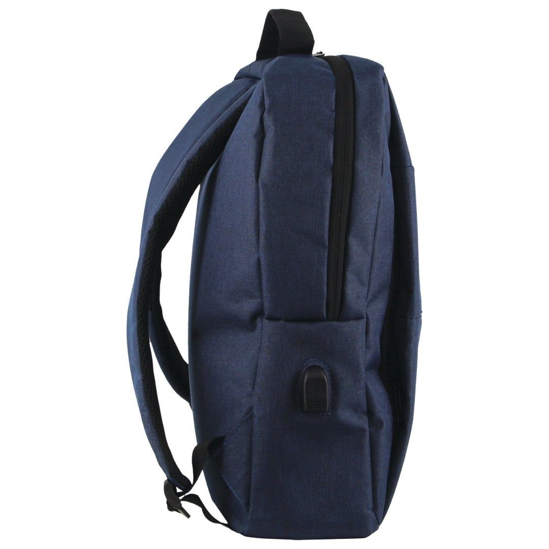 Pierre Cardin Travel & Business Backpack with Built-in USB Port Business Computer Bags Herr Marinblå | BAYJSM056