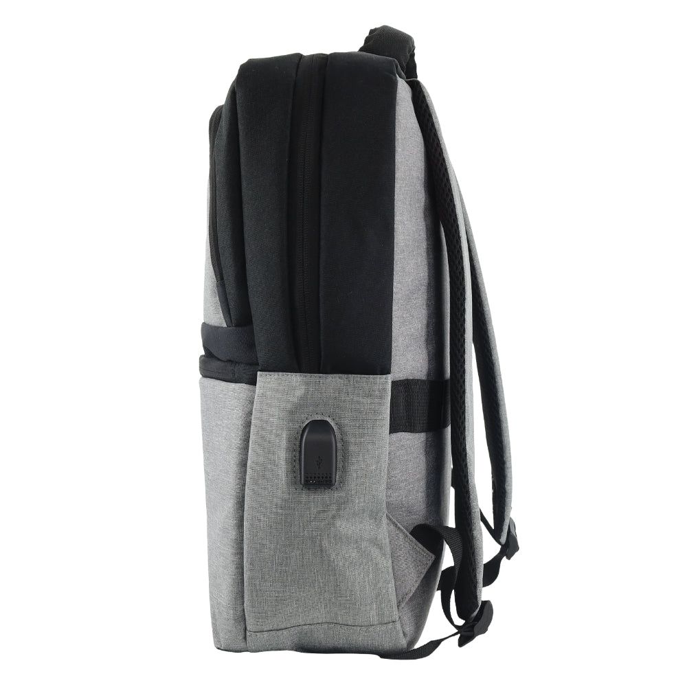 Pierre Cardin Travel & Business Backpack with Built-in USB Port Reseryggsäck Travel Grå | UCPDJV846