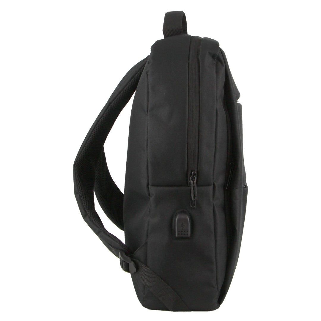 Pierre Cardin Travel & Business Backpack with Built-in USB Port Laptop Travel Svarta | NDHGJR603