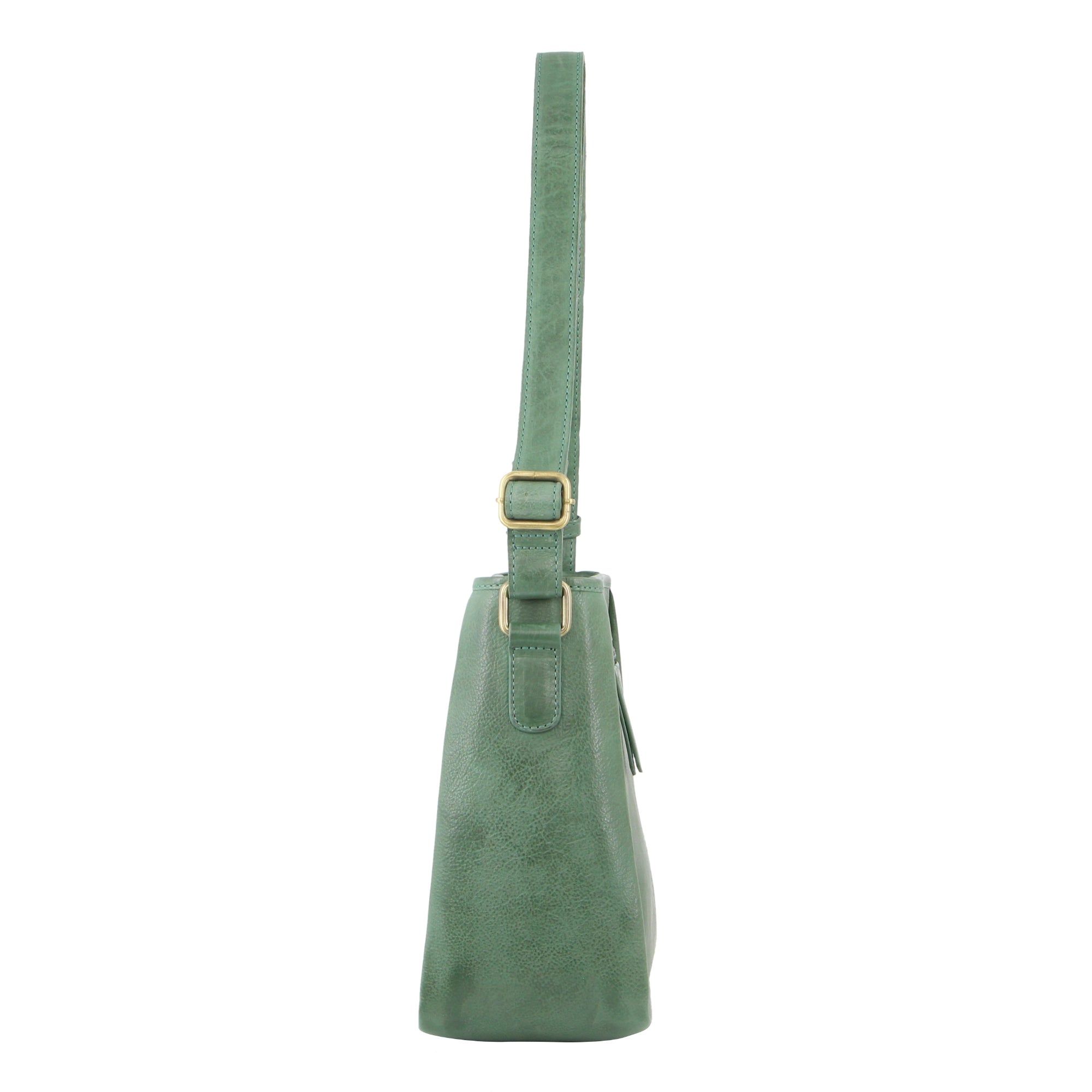 Pierre Cardin Woven Embossed Leather Cross-Body Bag Crossbody Väska Dam Gröna | KDVREY918