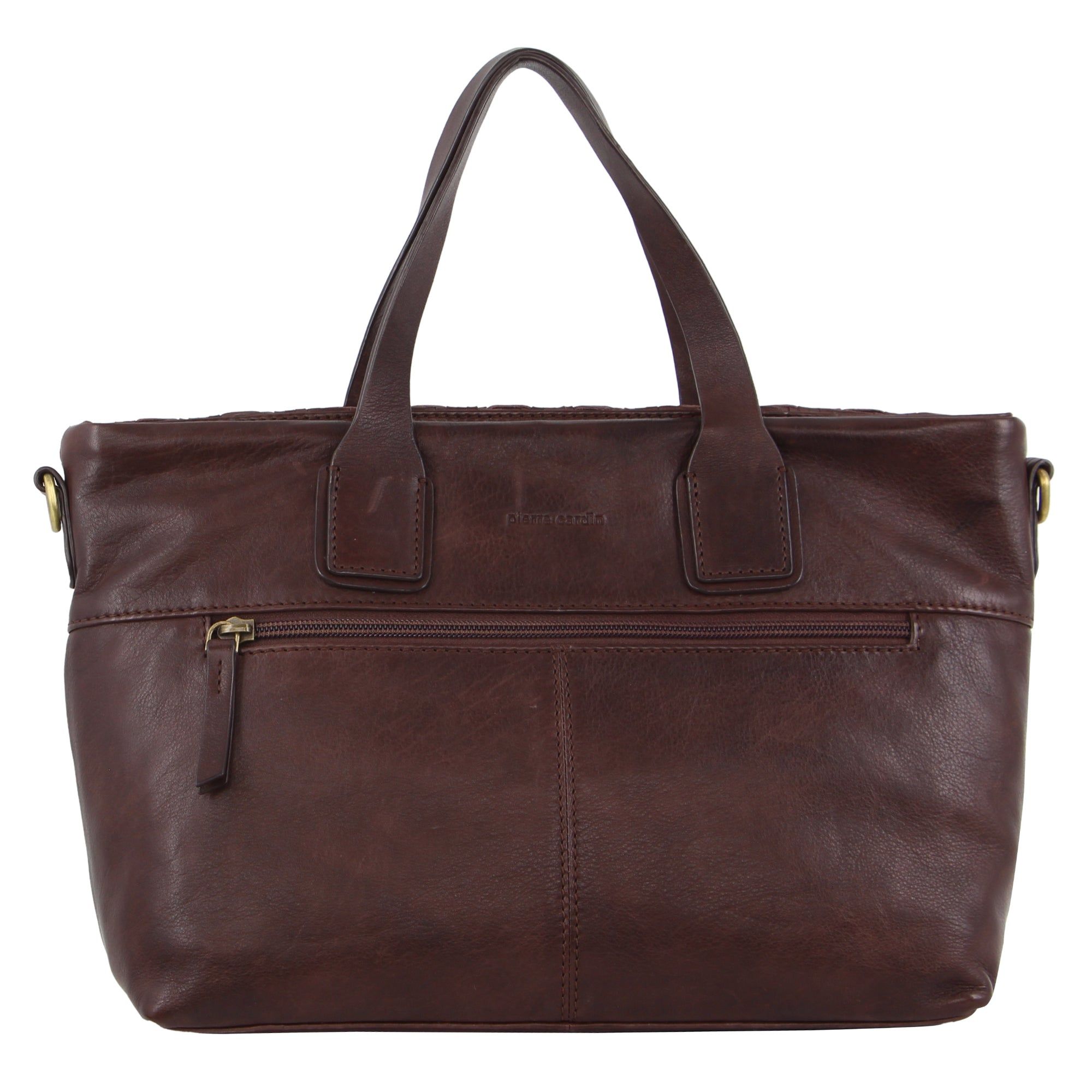 Pierre Cardin Woven Embossed Leather Tote Bag Handbags Dam Vinröda | HXEWUD915