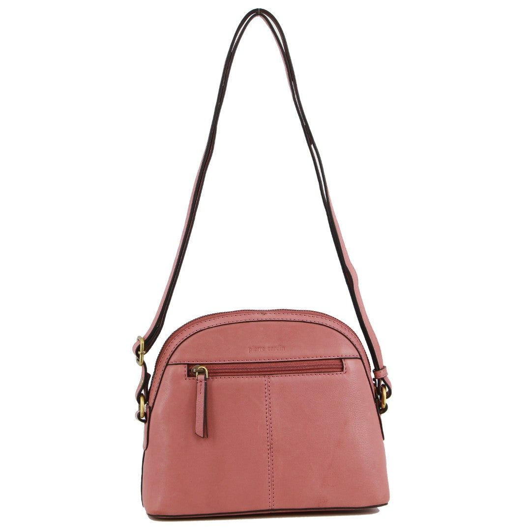 Pierre Cardin leather Diamond Embossed Design Cross-body Bag Crossbody Väska Dam Marsala | HXWNCQ410