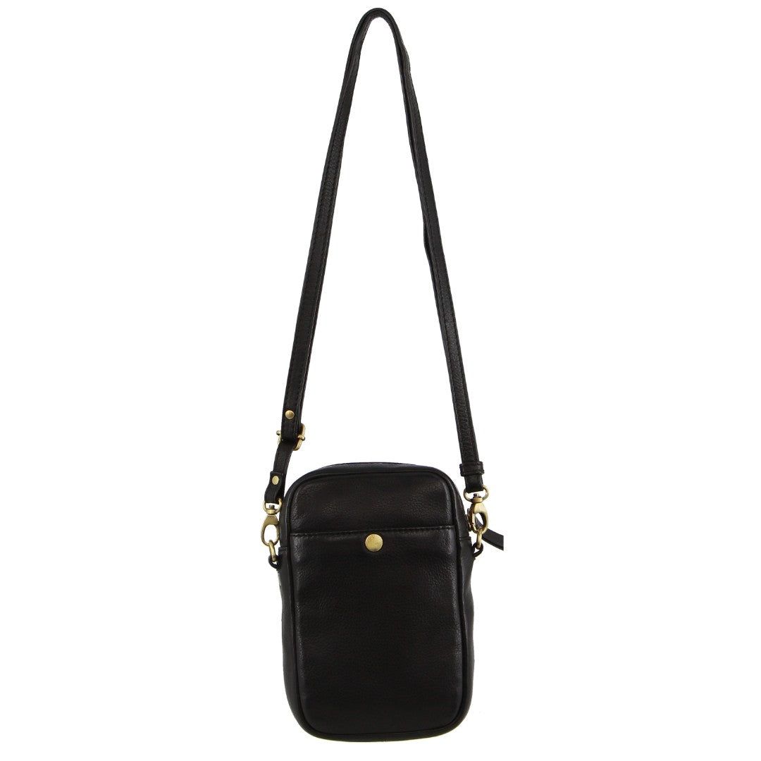 Pierre Cardin leather Textured Design Phone Bag Clutch Dam Svarta | SXEMON821