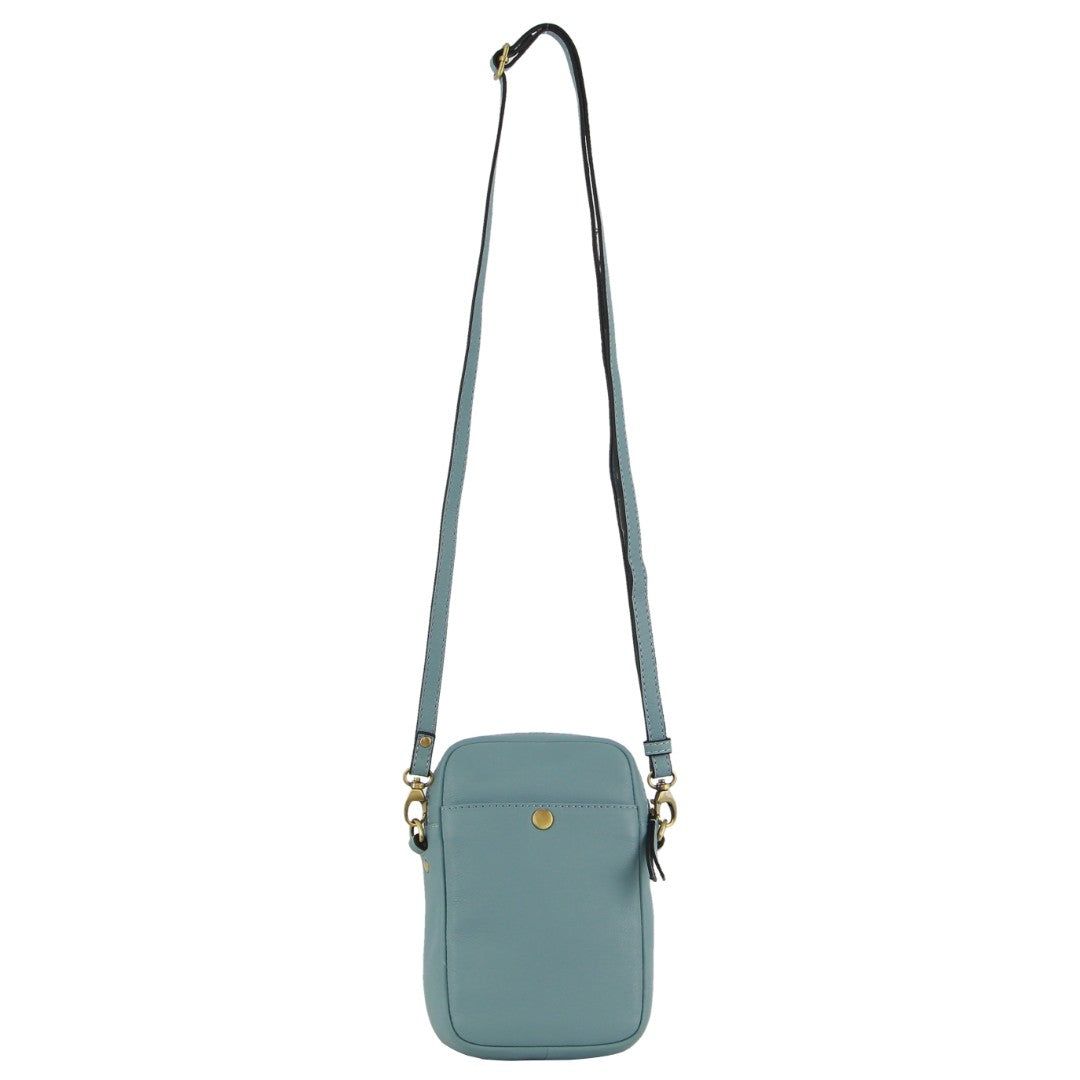 Pierre Cardin leather Textured Design Phone Bag Clutch Dam Blå | RCYWIE548