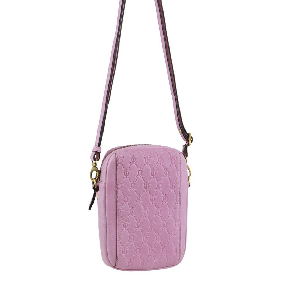 Pierre Cardin leather Textured Design Phone Bag Clutch Dam Rosa | OAZSWR856