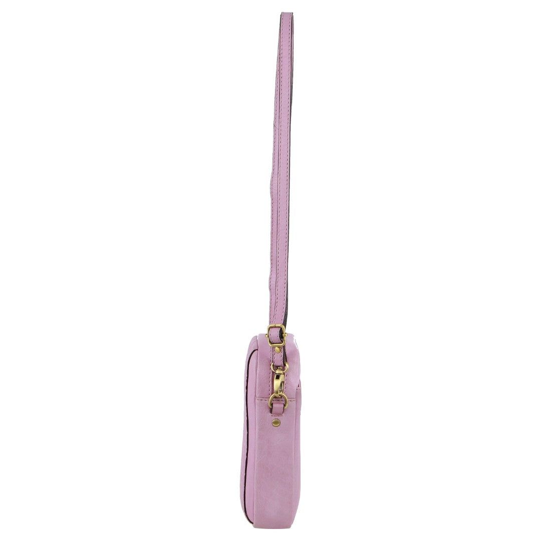 Pierre Cardin leather Textured Design Phone Bag Clutch Dam Rosa | KILQSO138